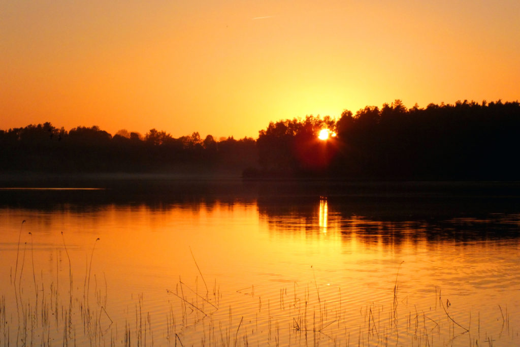 Sunset in deep Latgale, Latvia